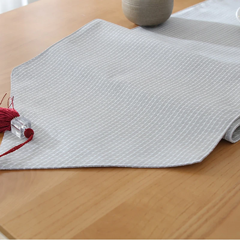 Новинка декоративная хлопковая настольная дорожка с кисточками простая