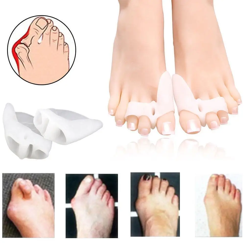 

Big Toe Straightener Thumb Valgus Protector Silicone Foot Toe Foot Fingers Feet Pai Relief Separator Gel Pads Adjuster Buni I1I7
