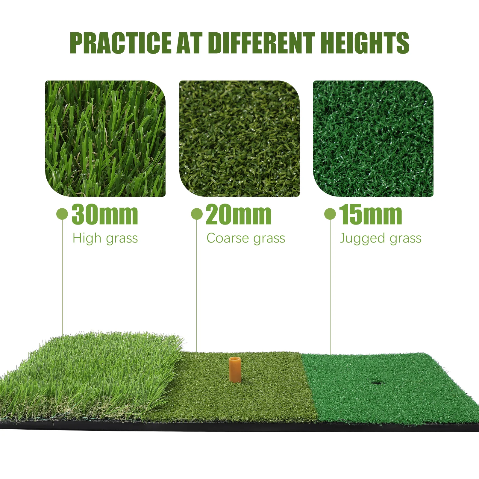 Коврик LIOOBO для тренировок по гольфу портативный коврик качели ударов и вождения