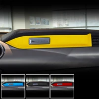alcantara suede for ford mustang 2015 2020 car interior accessories dashboard panel decoration modification cover sticker