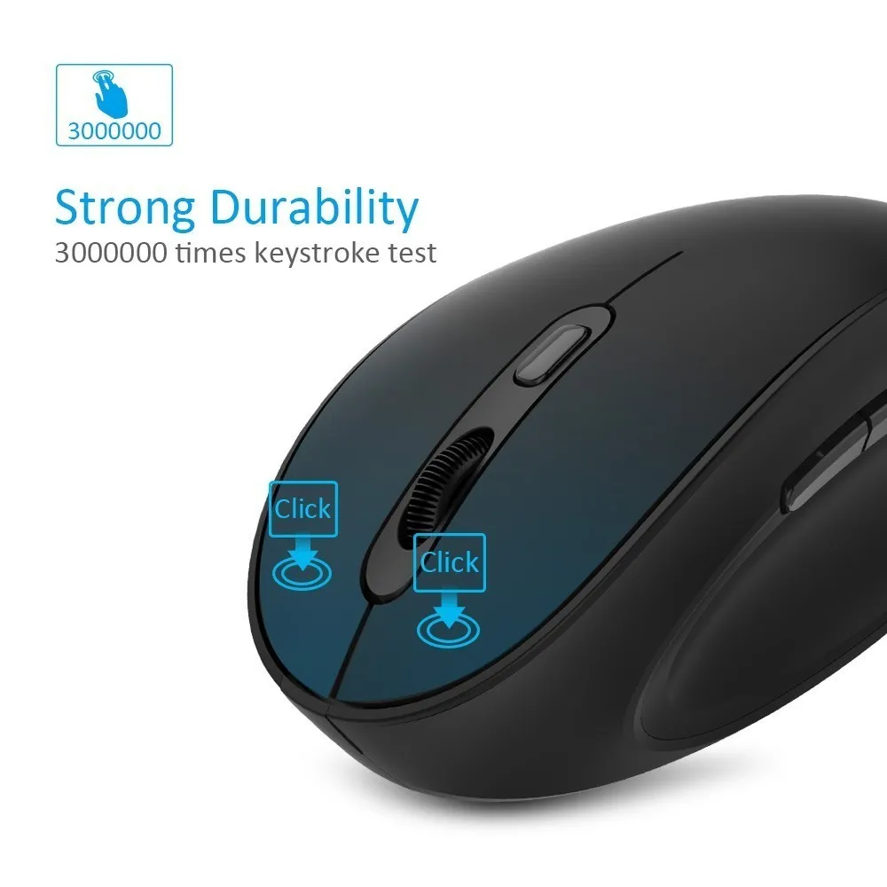 Мышь Компьютерная Delux Вертикальная оптическая 2 4 ГГц 1600DPI|Мыши| |