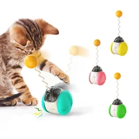 interactive tumbler cat toy kitten electric sound balance car cat wheel chasing toy with catnip funny toys for cats pet products