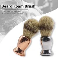 golden handle facial boar bristles beard shaving brush for ultimate wet shave men barber tool