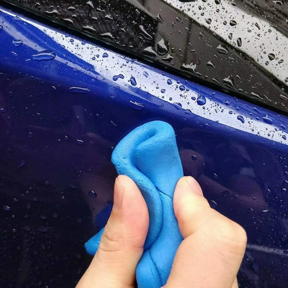 

Sponge Clay Bar Tool Valeting Wash Wax 2pcs 8.8*2*6cm Auto Blue Car Clean