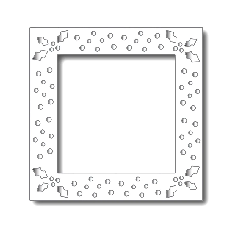 

Panalisacraft Holy leaves square Metal Cutting Dies Stencils for DIY Scrapbooking/album Decorative Embossing DIY Paper Cards