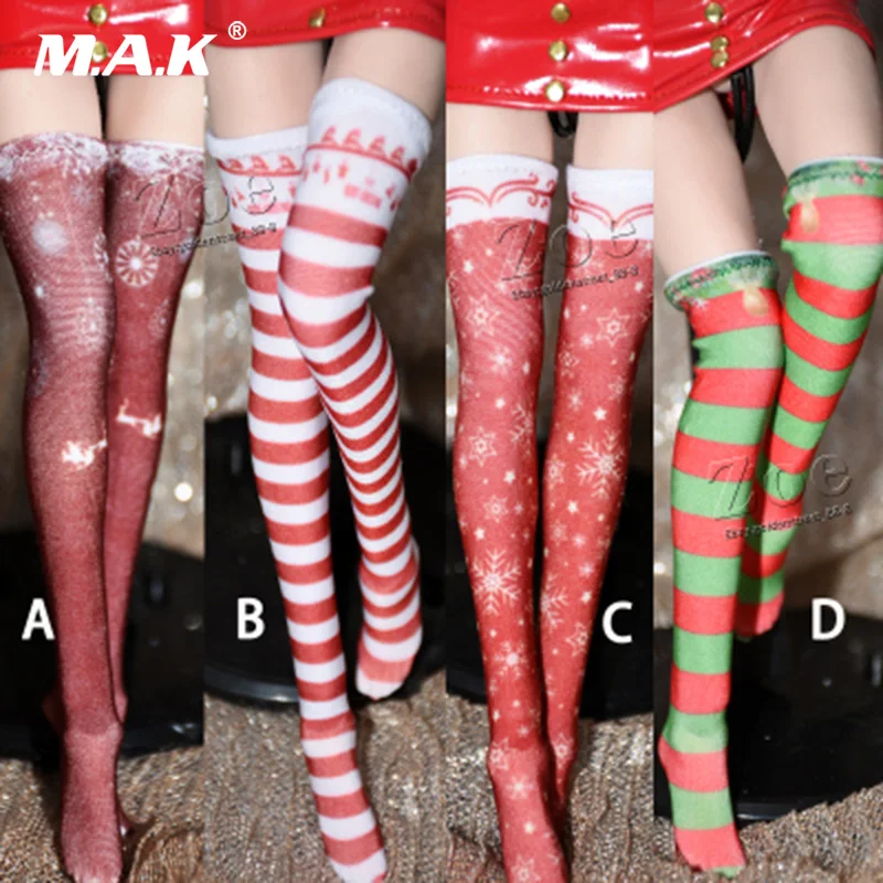 

IN STOCK 1/6 scale Female action figure high stockings TBleague Christmas High Stockings fit 12 inch female figure body