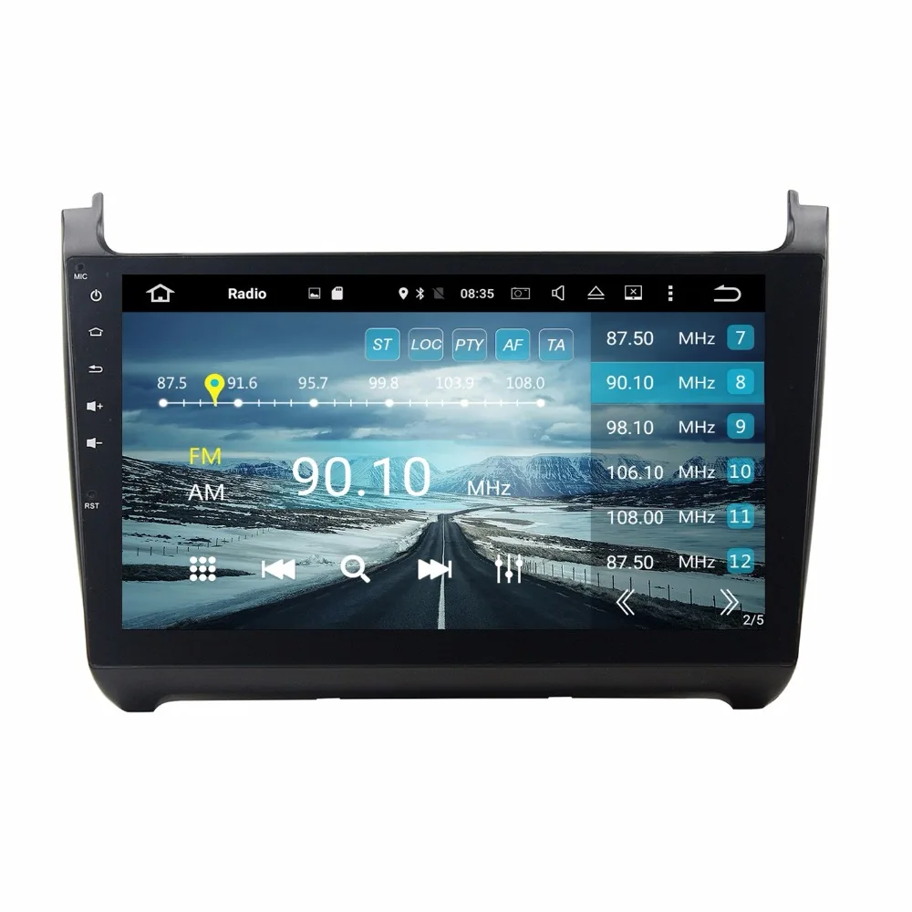 Octa Core 10 1 &quotAndroid 9 0 автомобильное радио DVD GPS для Volkswagen POLO 2015 с 4 Гб оперативной