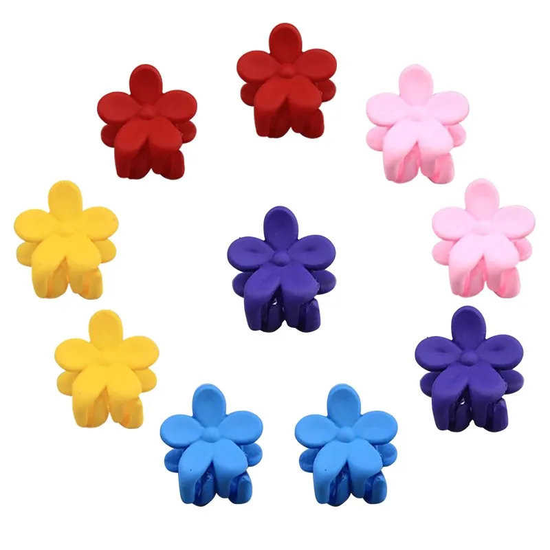 5 colors mix 10 шт. новые модные маленькие заколки для волос для маленьких девочек, милые заколки для волос карамельного цвета с цветком, заколки для волос, аксессуары для волос, Детская шпилька - Цвет: 5 colors mix