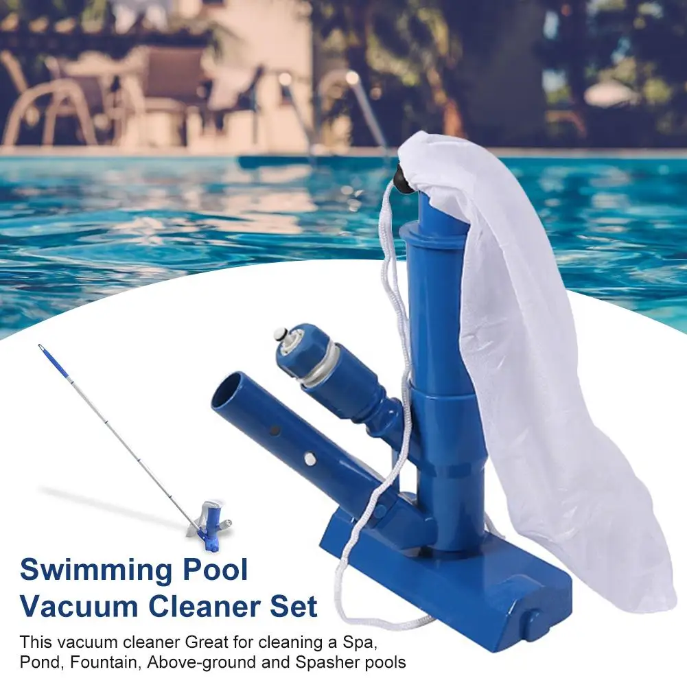 

Pool Supply Town Pool Spa Pond Mini Jet Vac Vacuum Cleaner W/Brush Bag And 4' Pole Pool Cleaning Accessories