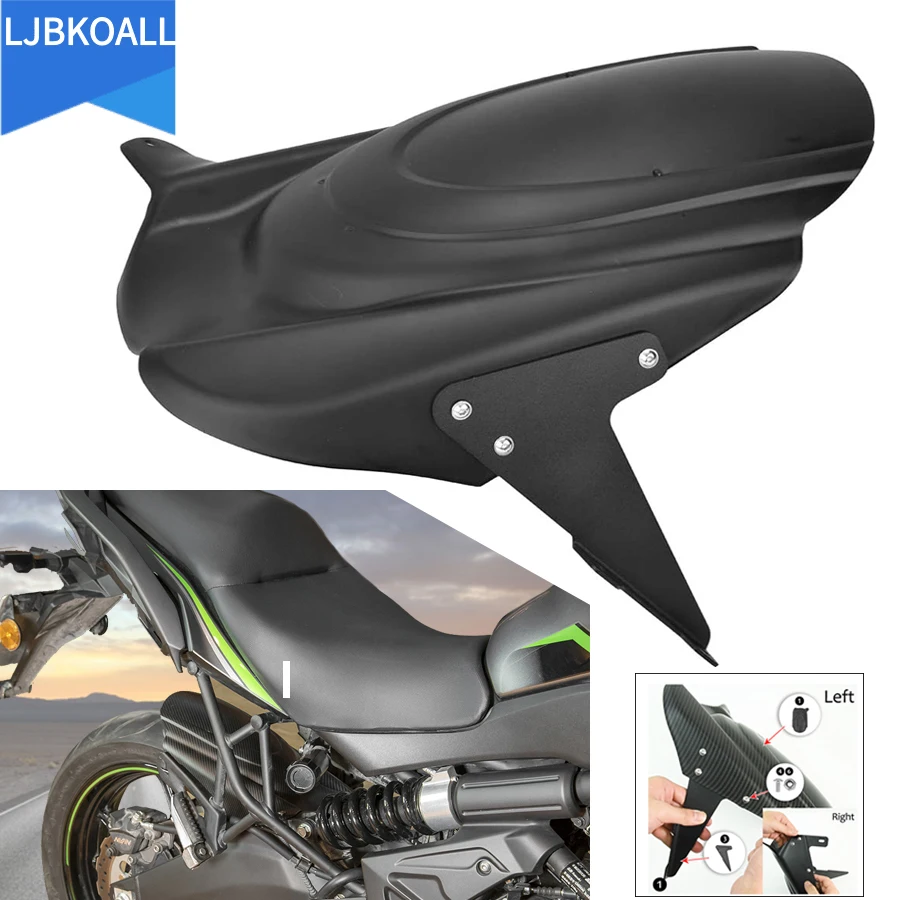 

2020 Versys650 Motorcycle Rear Tire Hugger Mudguard Fender Extension Mudflap Splash Guard for Kawasaki Versys 650 2007-2021 2019