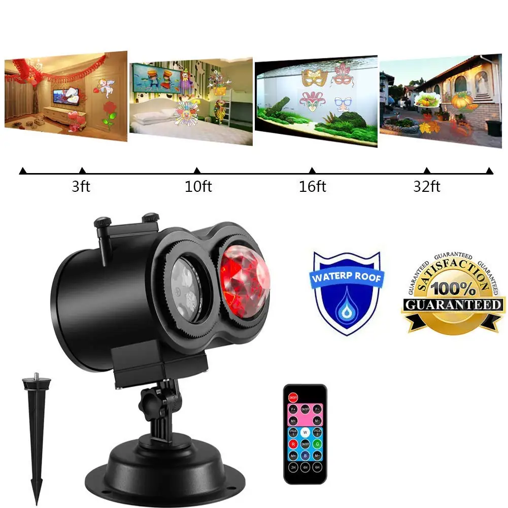 Projector Light Ocean Wave Halloween Christmas Decorative with Timer 16 Slides Remote 15 Co | Дом и сад