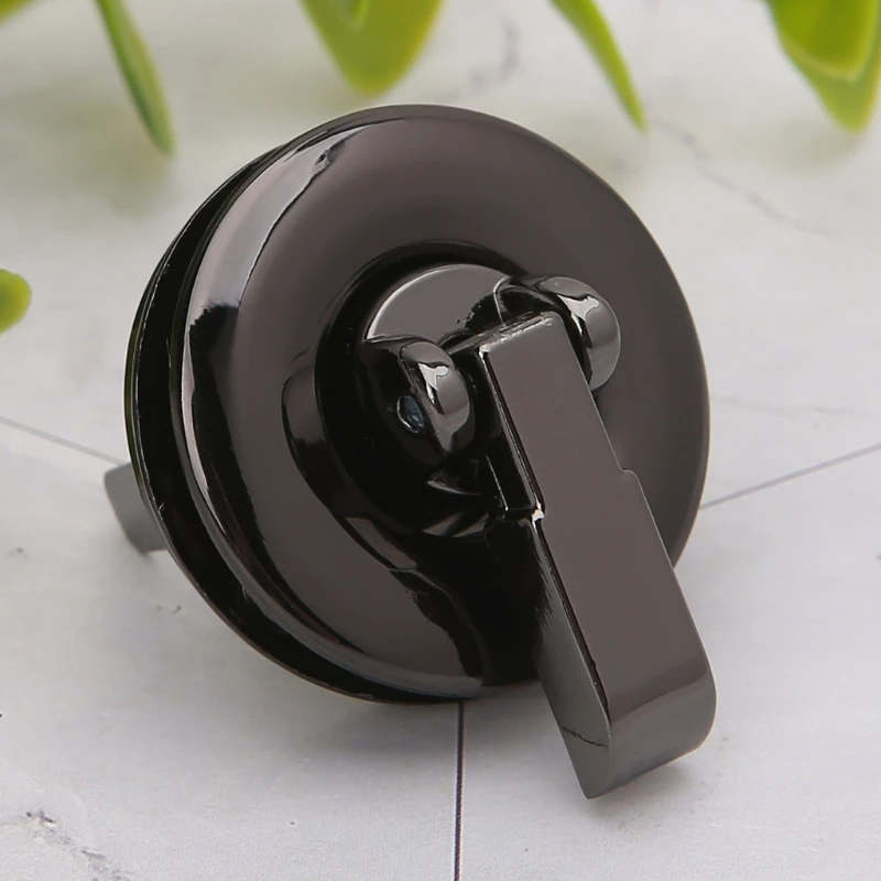 Металлическая круглая форма застежка поворотный замок для DIY сумки Сумка кошелек аппаратные средства M2EB
