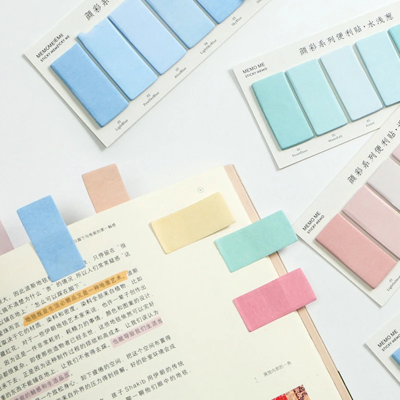 120 Sheets Creative Colorful Memo Pad Sticky Notes Paper Index Bookmark Notebook Stationery School Office Supplies |