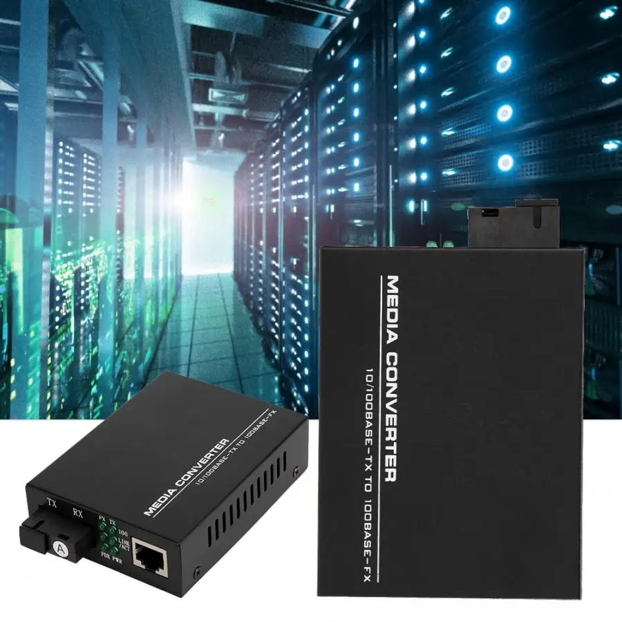100 м Ethernet волоконно оптический медиаконвертер приемопередатчик одномодовый 250