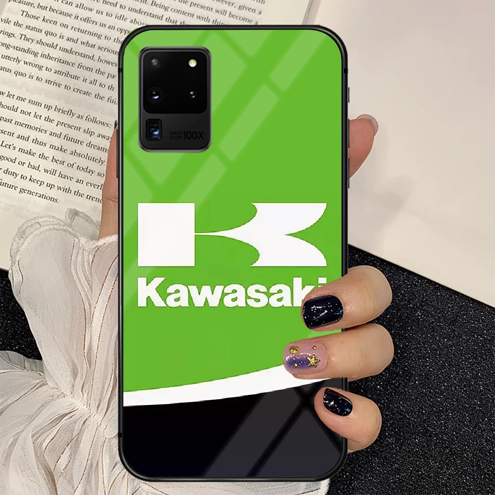 

Moto Kawasaki Ninja Phone Tempered Glass Case Cover For Samsung Galaxy S Note 5 6 9 10 10E 20 21 FE Plus Uitra Bumper Trend