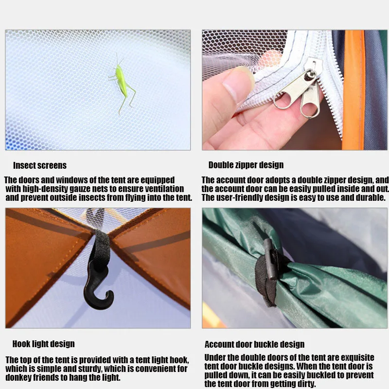 

Hot Outdoor Automatic Camping Tent Folding Fast Open Travel Beach Camp Garden Sun Shade Tent MVI-ing