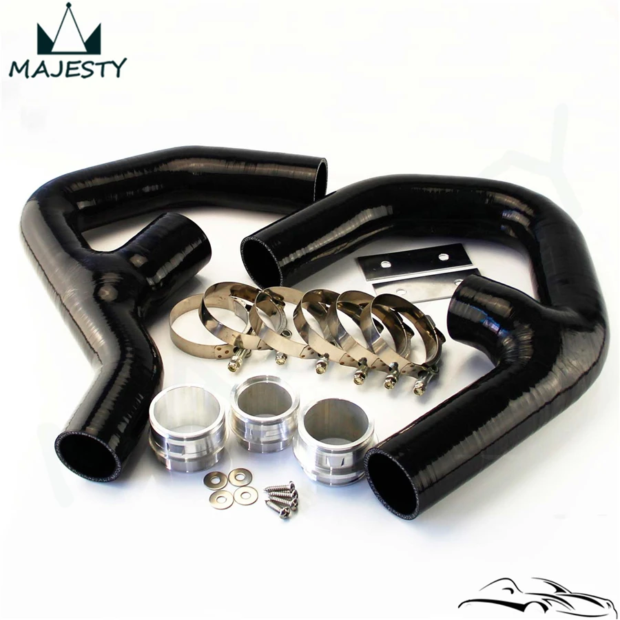 Силиконовый шланг интеркулер + крепеж подходит для VW GOLF MK5 MKV GTI 2 0 FSi T 06 09 BLACK|silicone