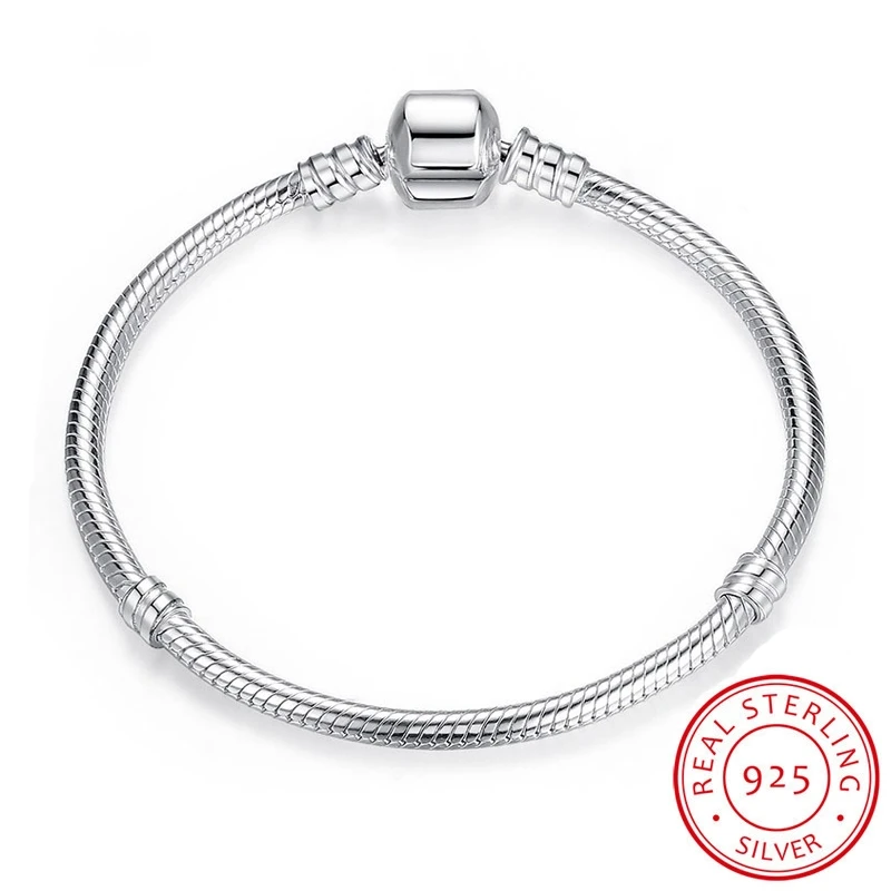 Женский браслет ручной работы из серебра 925 пробы длинный Браслет 16-23 см |