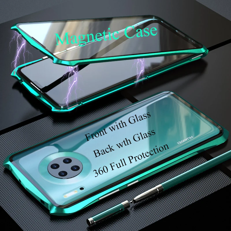 Магнитный чехол для Huawei Mate 30 Pro Mate30 полноразмерный защитный двухсторонний из