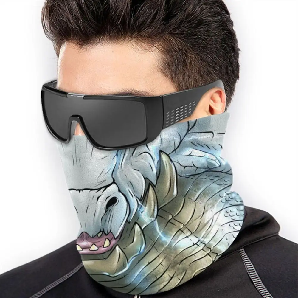 Слоновая кость Lagiacrus ( Monster Hunter) маска для лица шарф бандана обогреватель шеи