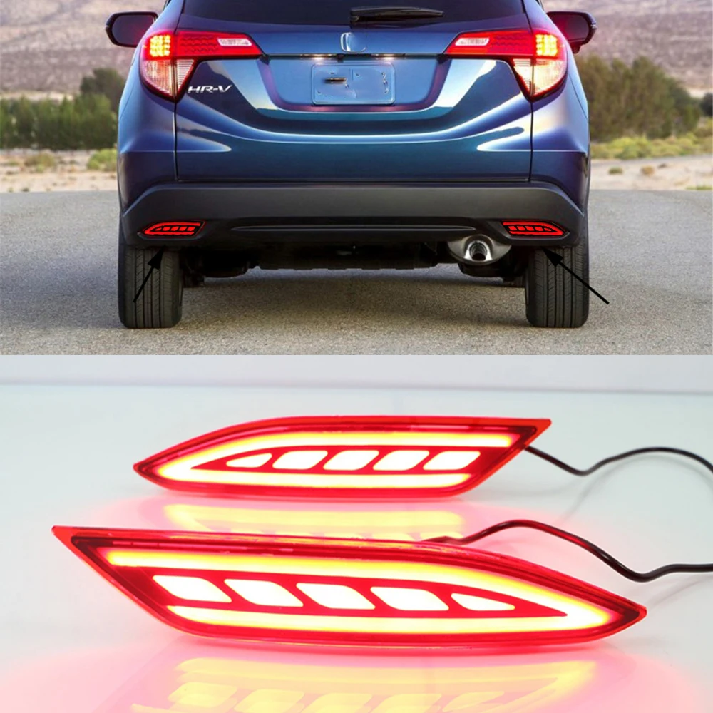 2 шт. светодиодный задний светильник s для Honda HR V вариабельности сердечного ритма
