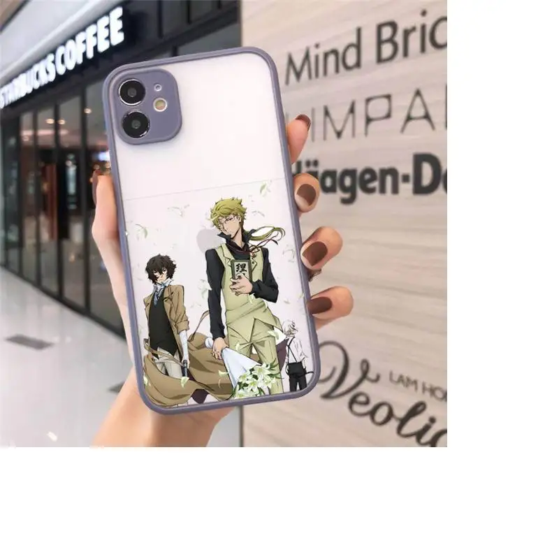 

Japan bungou stray dogs Dazai Osamu Phone Case Matte Transparent For iPhone 12 Mini 11 Pro XR XS Max 7 8 Plus