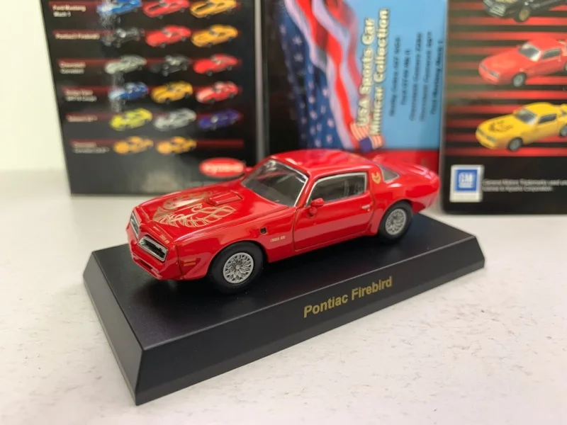 

Коллекция 1/64 KYOSHO Pontiac Firebird из литого сплава, декоративная модель автомобиля, игрушки