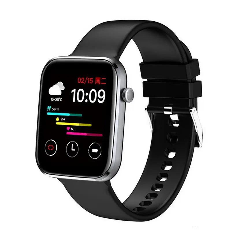 

Z15 Smart Watch Sports Activity Tracker Blood Pressure Monitoring Waterproof Square Screen Watch