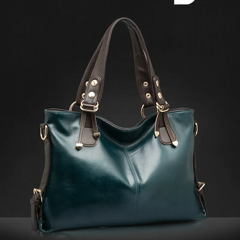 Большая сумка 40 см женская через плечо из натуральной кожи тоут для покупок