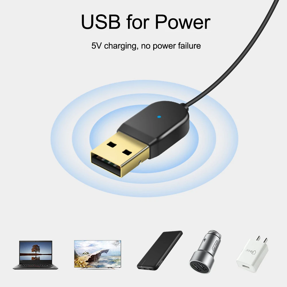 JINSERTA беспроводной USB кабель программный ключ автомобильный 3,5 мм разъем Aux Bluetooth аудио приемник адаптер динамик музыкальный передатчик