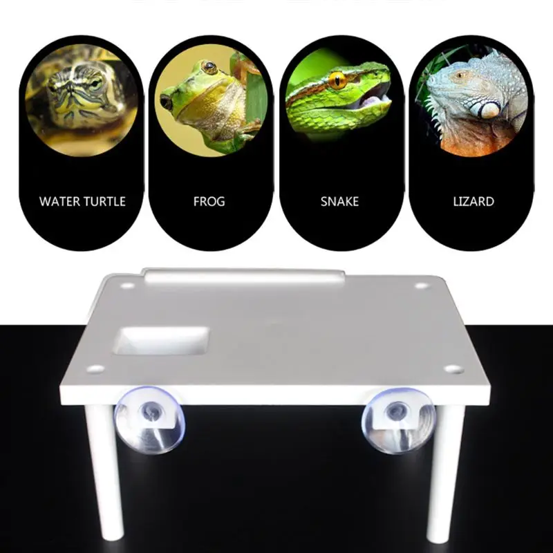 Plastic Turtle Basking Platform Reptile Ramp Ladder Resting Terrace Suction | Дом и сад