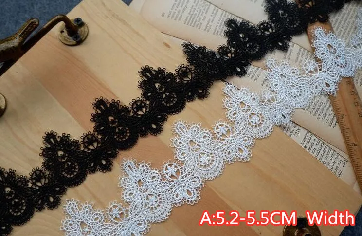 5yards/lot Exquisite Water Soluble Embroidery Lace Wedding Dress First Yarn DIY Clothing Accessories RS1217 | Дом и сад