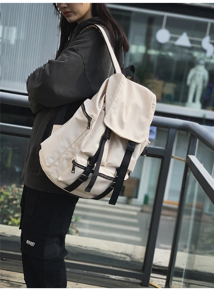 

YTX1435 Functional tooling style schoolbag male college students casual all-match large-capacity travel backpack