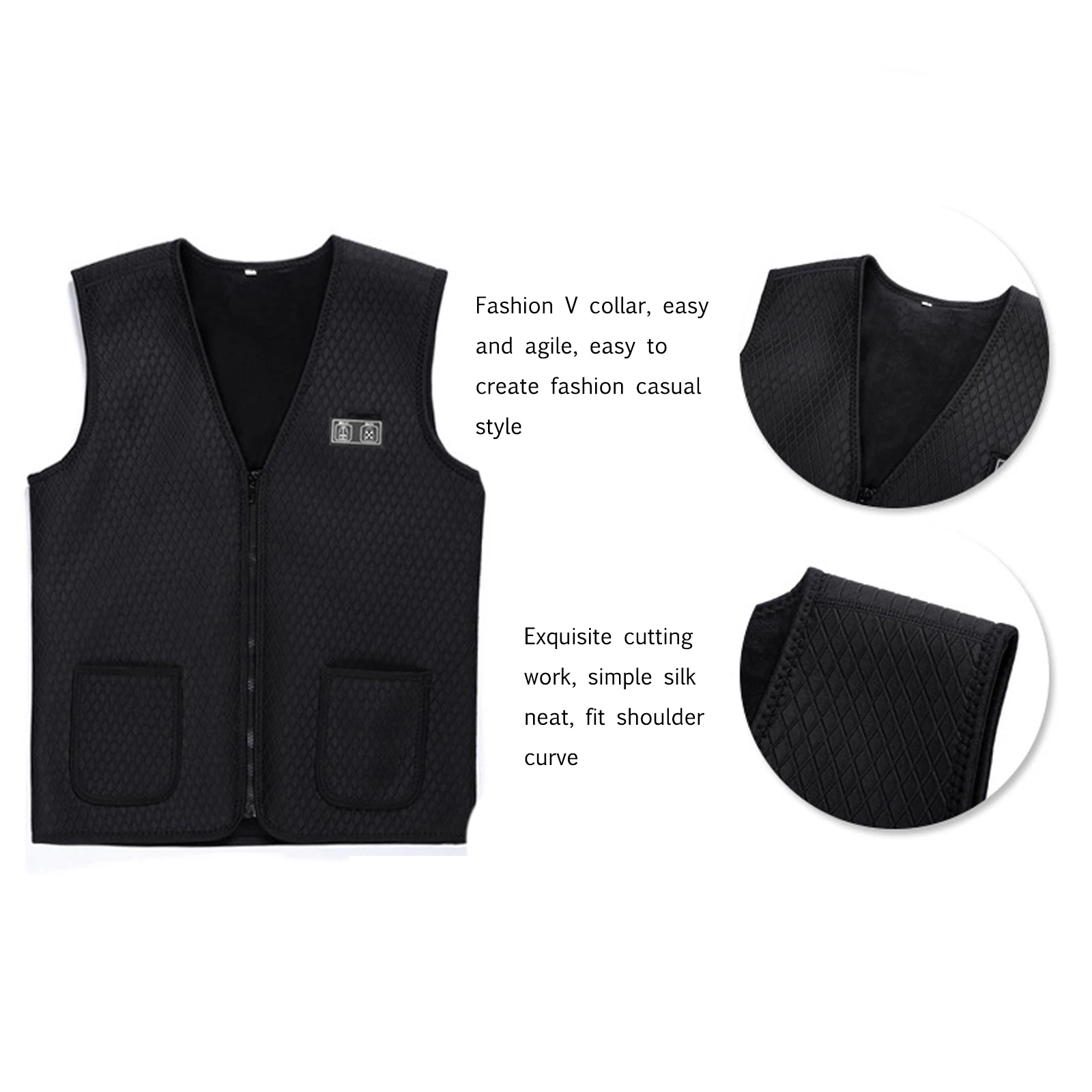 

Winter Outdoor Electric Heated Vest Electric Self-heating Vest Warm And Warm Waist Protections Men's And Women's Clothes