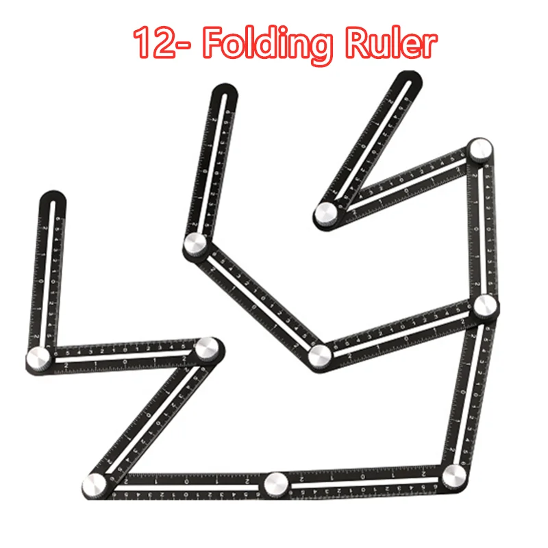12-сторонний многоугольный измерительный угол линейки прибор для поиска углов |