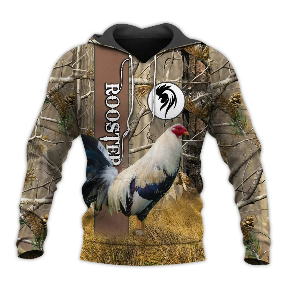 

Cock Men Hoodie Farming Animal 3D Print Cock Hen Hooded Sweatshirt Men Women Harajuku Streetwear Coat Pullover