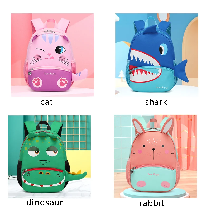 SUN EIGHT For Baby 2-5 Year Old Cute Little Kid Kindergarten Bag Child Backpack  School Nylon Bags Lovely Children Backpack