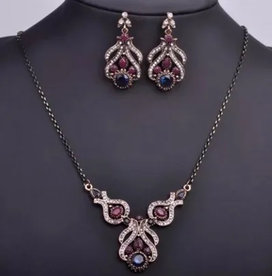 noble up-market diamond wedding bride lady's set necklace earings 8.9rr | Украшения и аксессуары