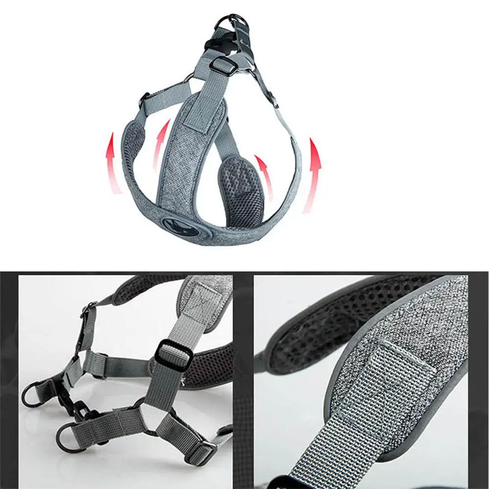 Дышащая шлейка для собаки домашнего животного нагрудный поводок питомца