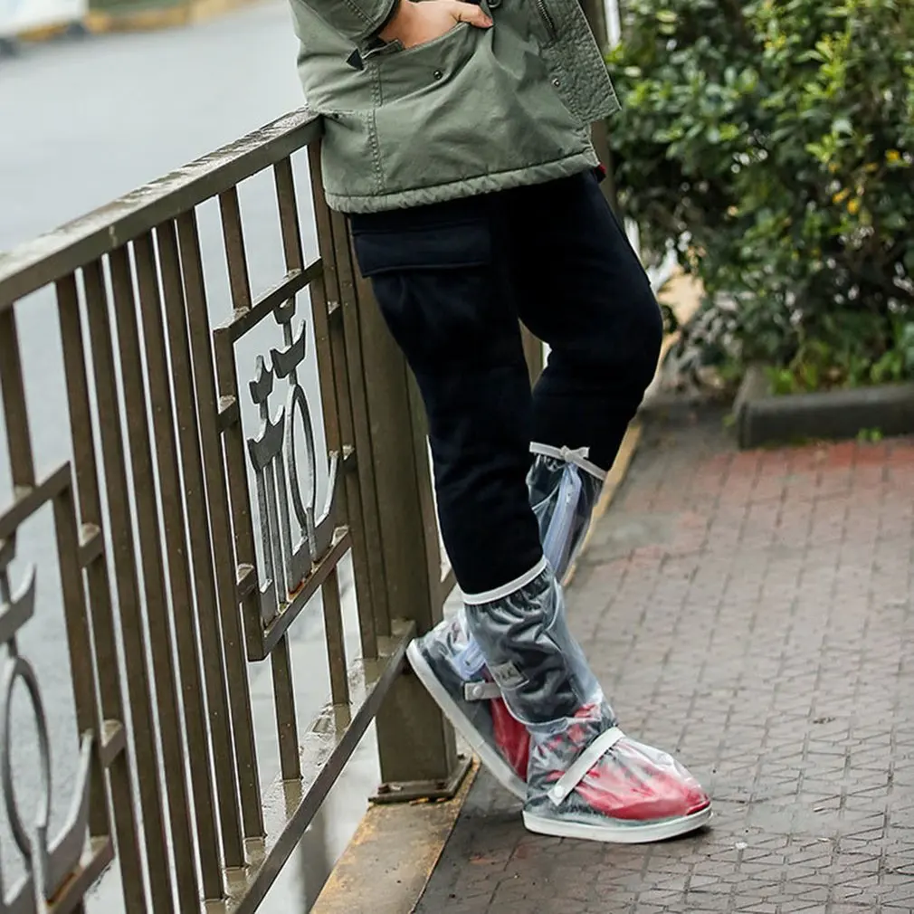 

Reusable Zipper-Type Waterproof Protective Shoe Cover Non-Slip Soles Easy To Carry Waterproof Anti-Slip 1 Pair