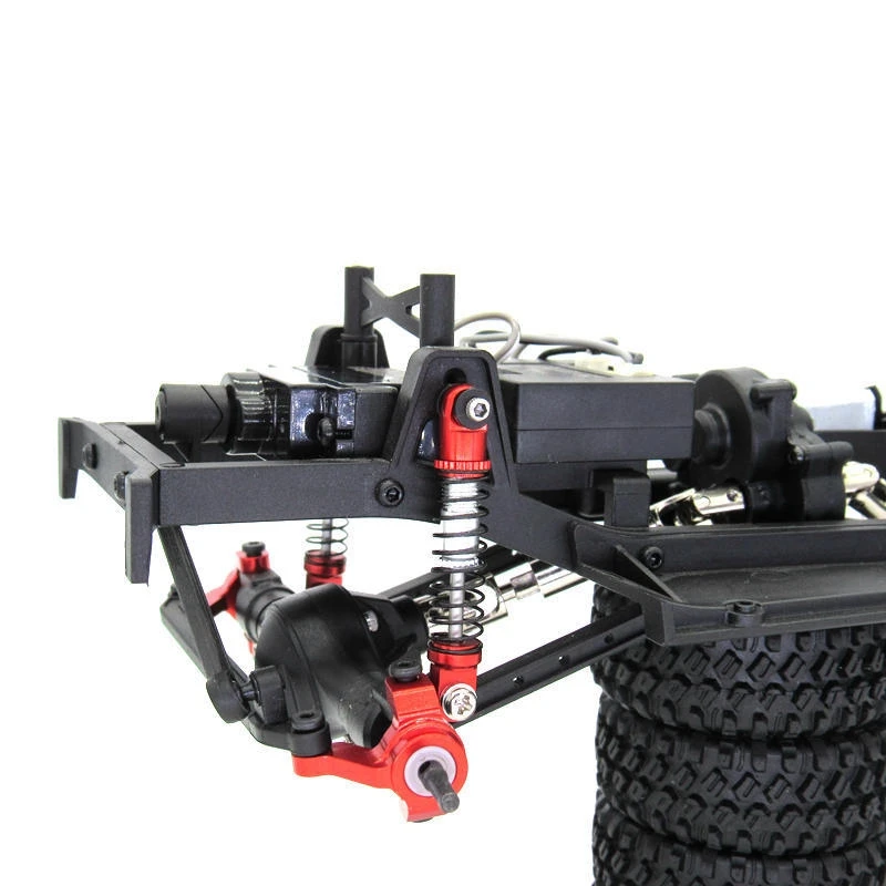 

1set for XIAOMI XMYKC01CM JIMNY 1/16 Metal Shock Absorber with Steering Cup Red & 5Pcs Rubber Spare Tires Tyre Wheel