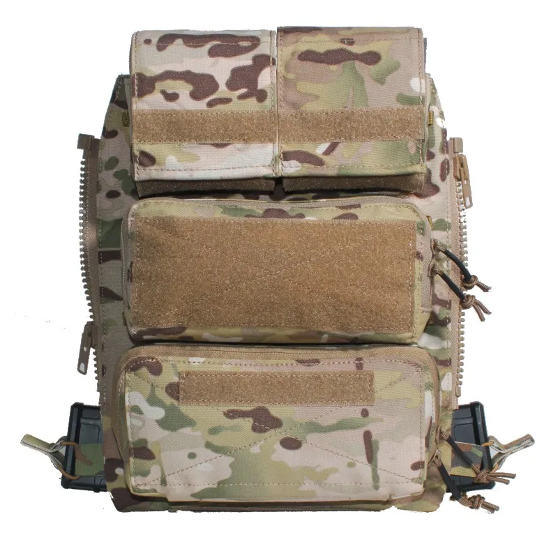 Military Tactical Vest  Genuine POUCH ZIP-ON PANEL 2.0 Fit CPC  AVS JPC Army  Camouflage bag