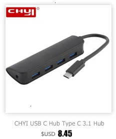 CHYI Multi USB C HUB Adapter For Macbook Pro High Speed 4 Port USB Hub 3.0 Type C OTG Hab Splitter For PC Computer Accessories