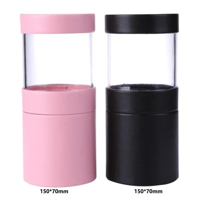 Портативный дорожный Видимый держатель кистей для макияжа из ПУ и ПВХ простота