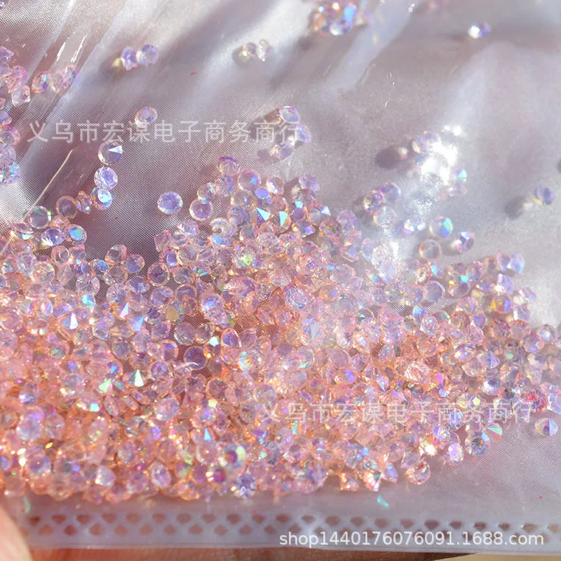 2 мм/Яркая Цветная дрель/кольцо с цирконовым покрытием/1000 шт блестки ПВХ плоские