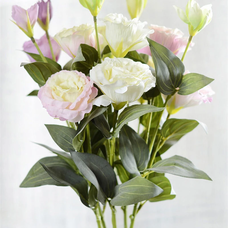 Искусственные цветы Эустома искусственные 3 головы | Дом и сад