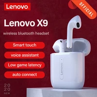 lenovo x9 wireless headphones bluetooth headset touch control hifi stereo earphone ultra light bt 5 0 mini wireless earbuds x9