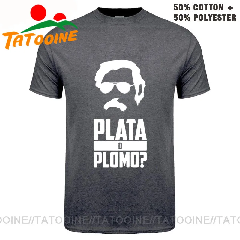 Camiseta Mujer Colombia Silver or Dead Plata O Plomo футболки забавный Пабло футболка Escobar Мужская El Patron