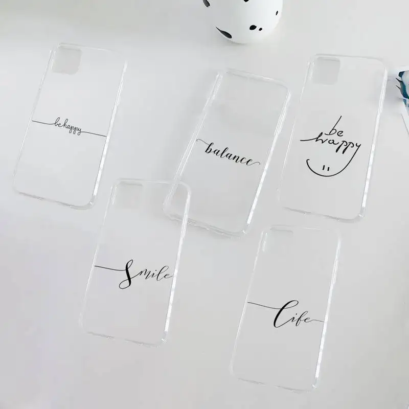 

Love Heart Letter Phone Case Clear Transparent for iPhone 11 12 13 mini pro XS MAX 8 7 6 6S Plus X 5S SE XR 2020