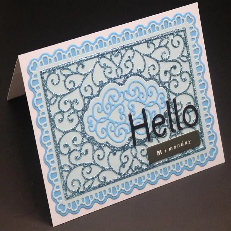 Кружевная рамка для скрапбукинга стальные Вырубные штампы трафареты тиснение DIY